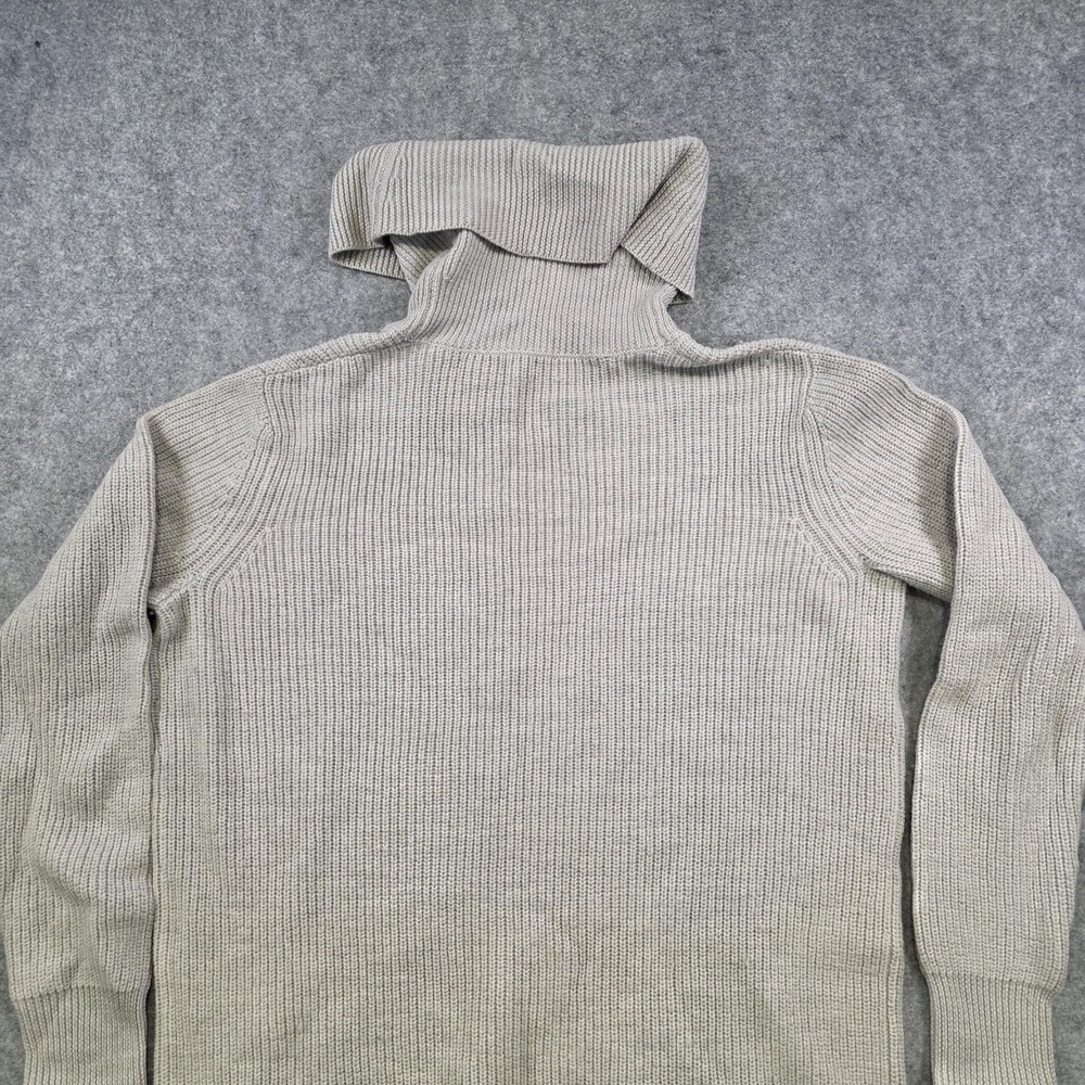 Garnet Hill Sweater Dress Womens Large Gray Merino Wool Turtleneck NWT NEW - Picture 14 of 15